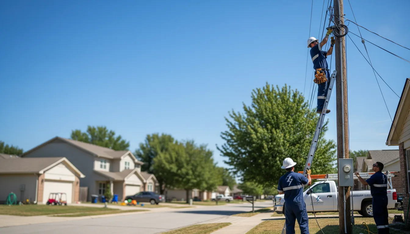 Residential electrician providing installation services in Wheatley, AR
